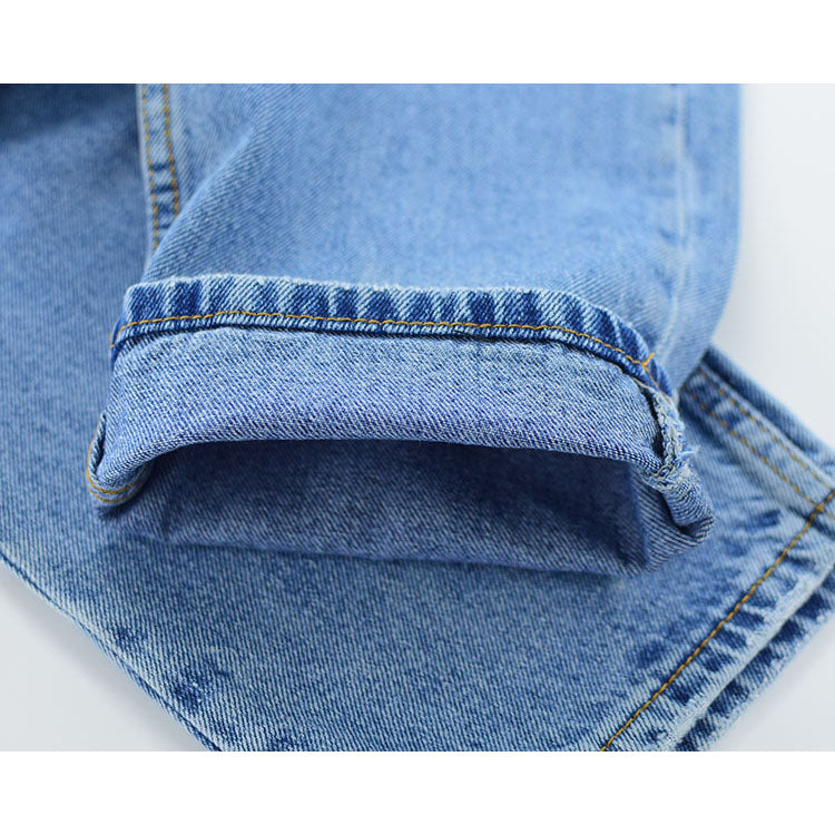 MOLI 2020  Streetwear Jeans Zipper  High Waist Straight Pants