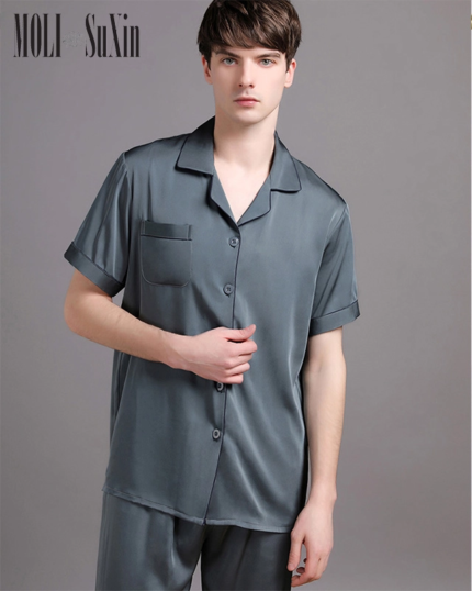 men's silk pajama sets