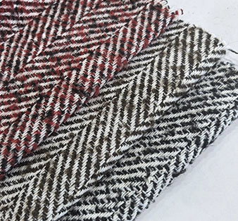 Herringbone woolen fabric