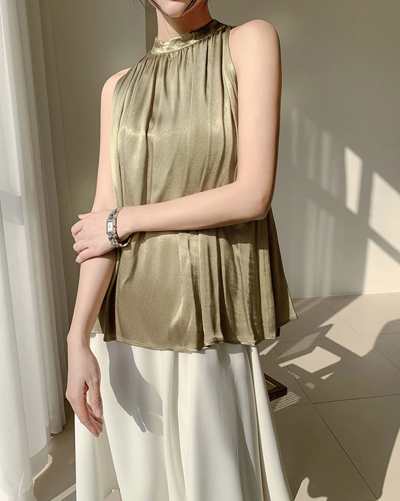 Fashion wholesale clothing manufacturer's latest rayon-viscose blend blouse collection