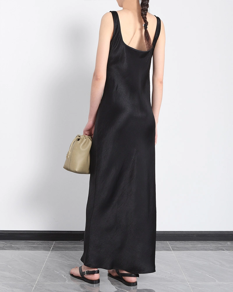 Eco-friendly Acetate Long Dress by High End Clothing Manufacturers, Designed for Modern Elegance.