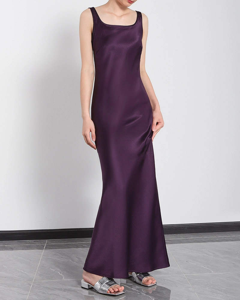 Acetate long dress-7