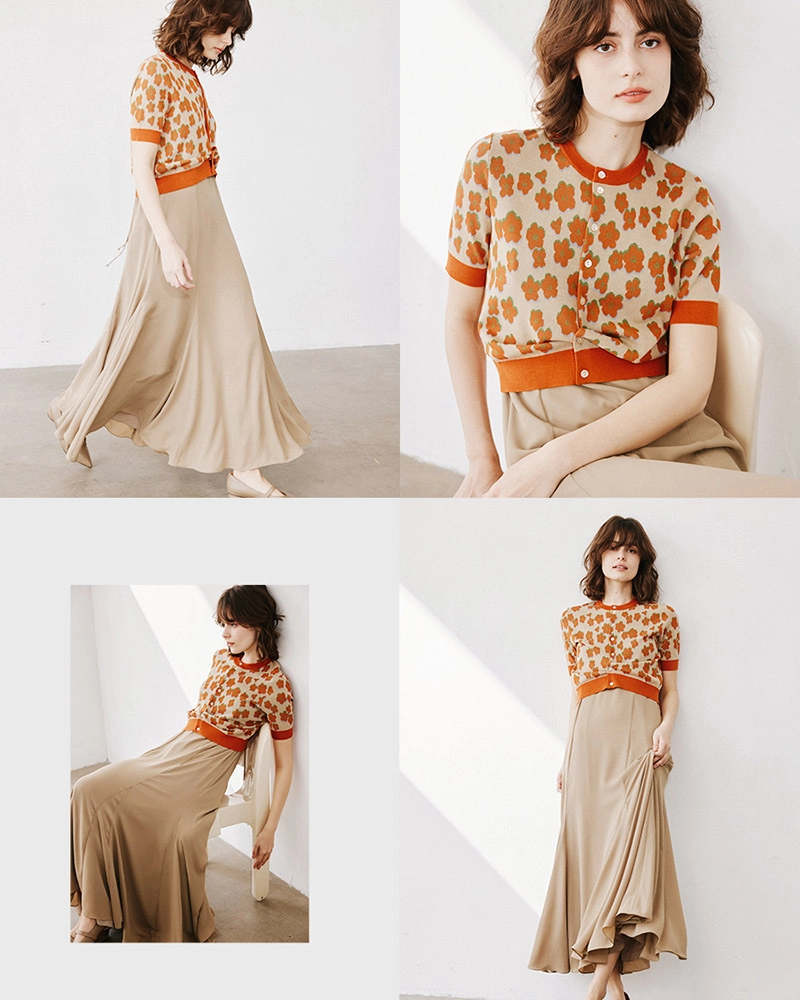 Sustainable camisole dress designed in vintage French style by leading eco friendly clothing manufacturers.