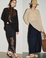 Silk Blouse with Curled Edge Detail-3