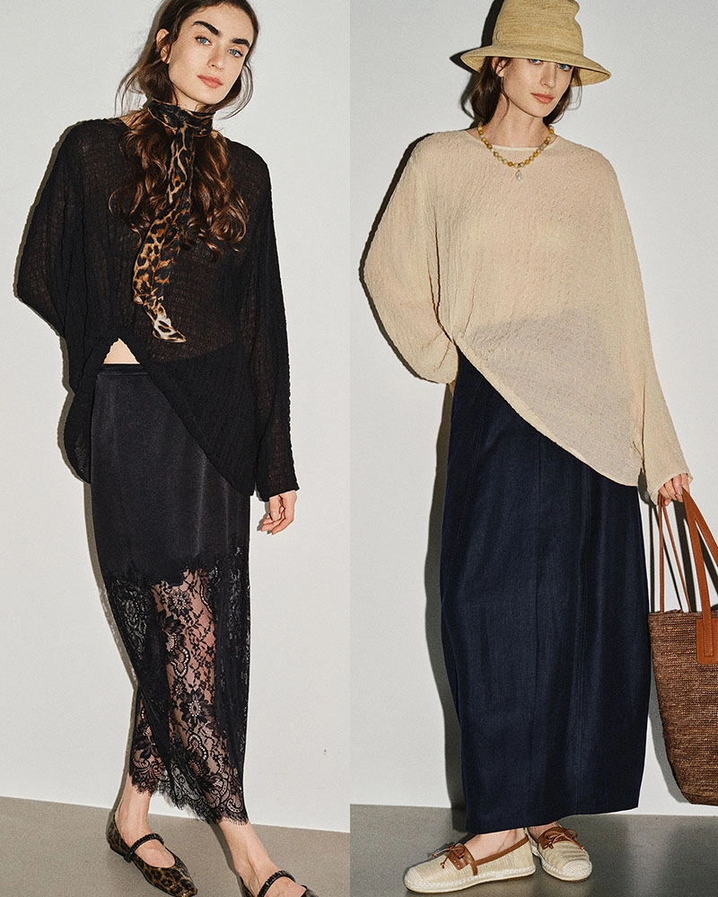 Curled-edge silk shirt by premium apparel producer in China