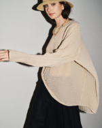 Silk Blouse with Curled Edge Detail-4