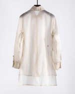 Seda Jacquard Organza Semi-Shoer Blouse-5