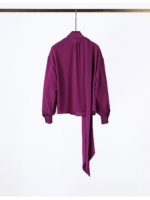 Women's Long Sleeve Silk Ribbon Shirt4