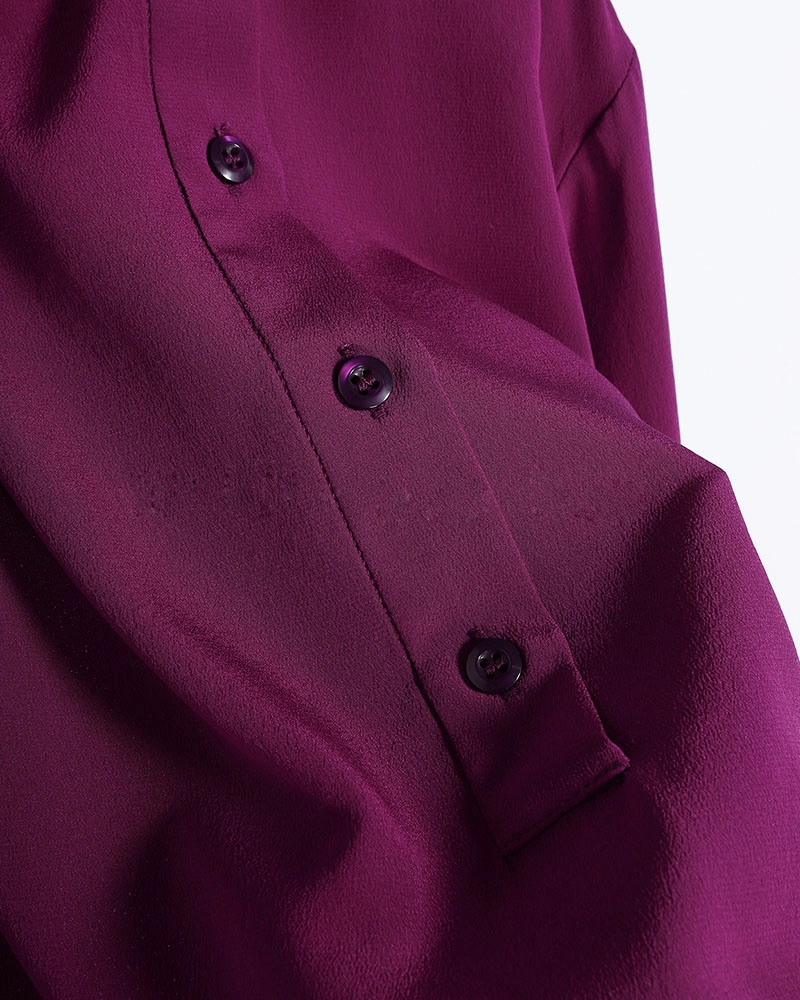 Women’s Long Sleeve Silk Ribbon Shirt – High-Quality Apparel from China Clothing Factory