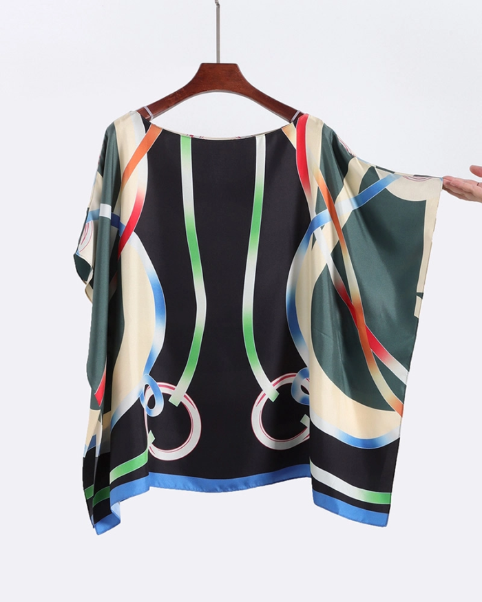 Women's Printed Silk Blouse3