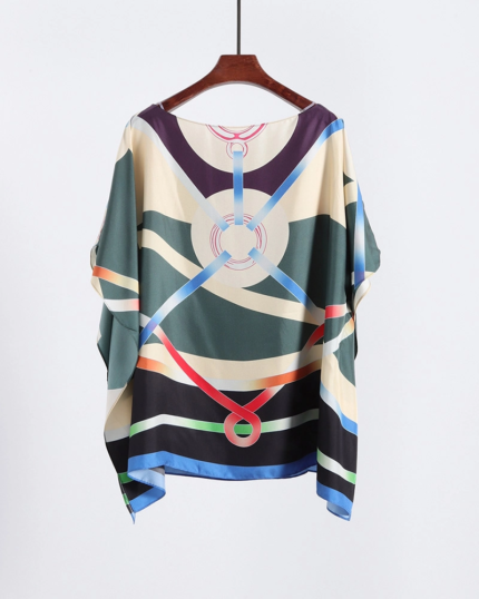 Women's Printed Silk Blouse4