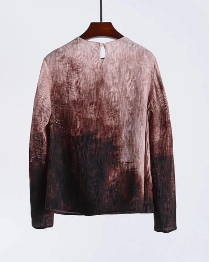 Women's Silk Tie-Dye Shirt-3
