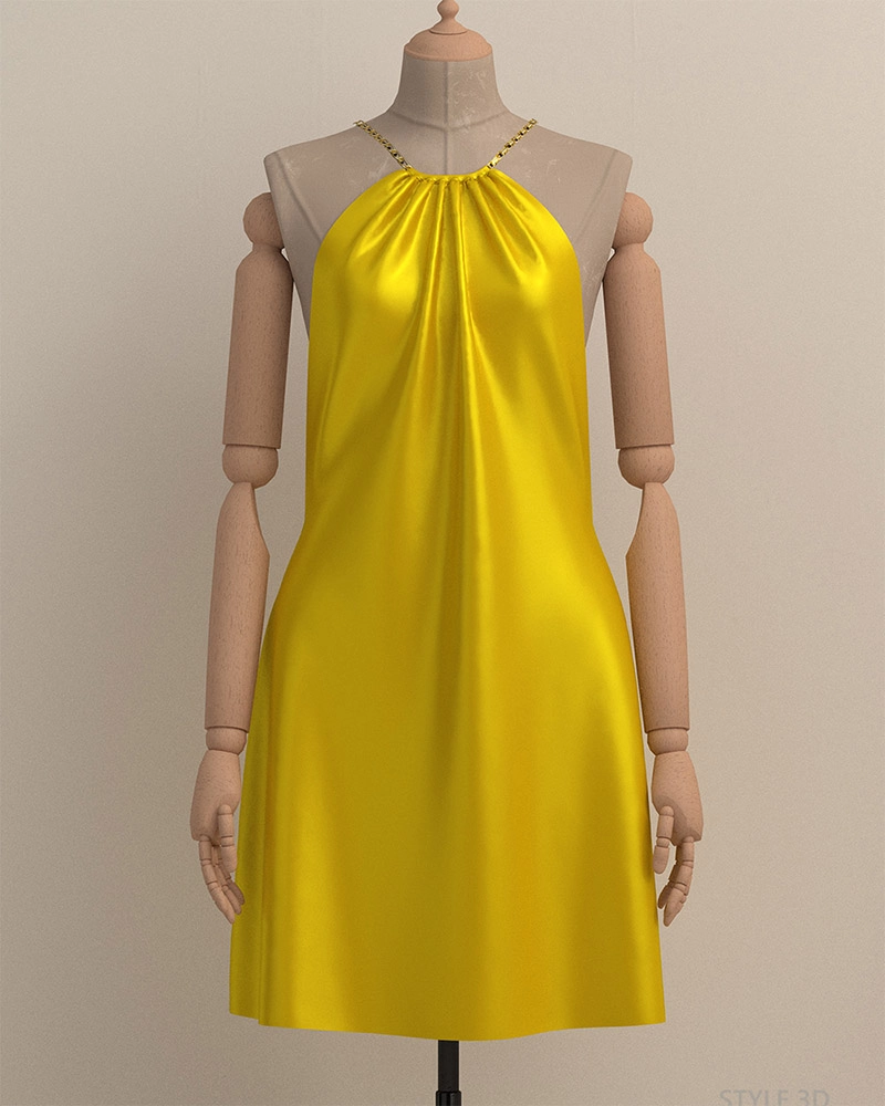 Clothes designer creating 3D women’s top design in Dongguan factory