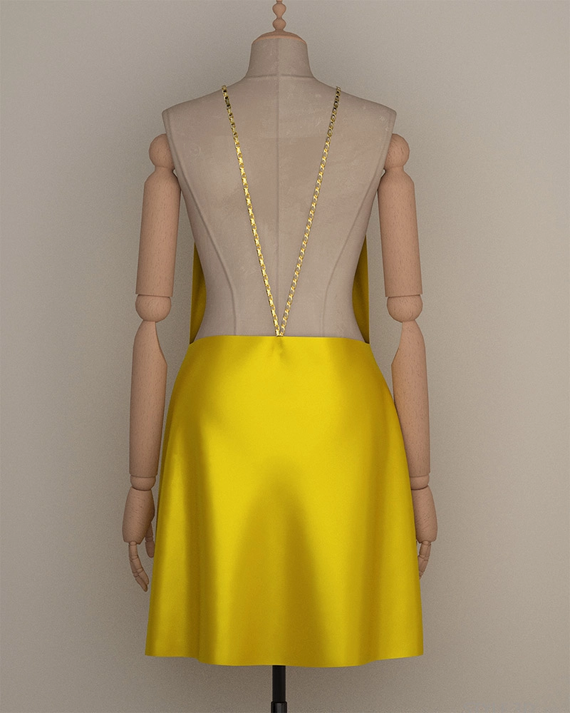 High-end silk fabric for 3D women’s tops in Chinese clothing factory