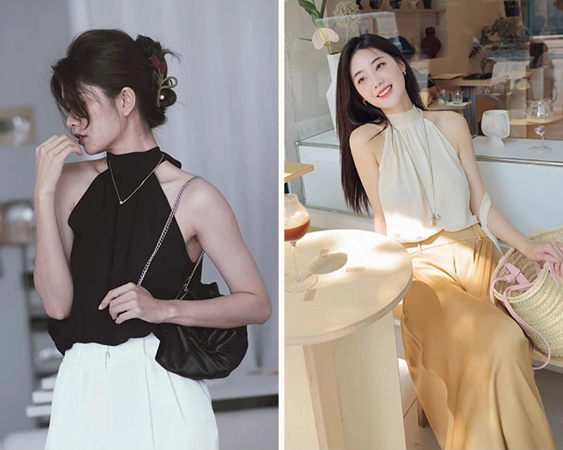 Women’s Sleeveless Silk Top – Premium silk top offering luxury and comfort for modern women.