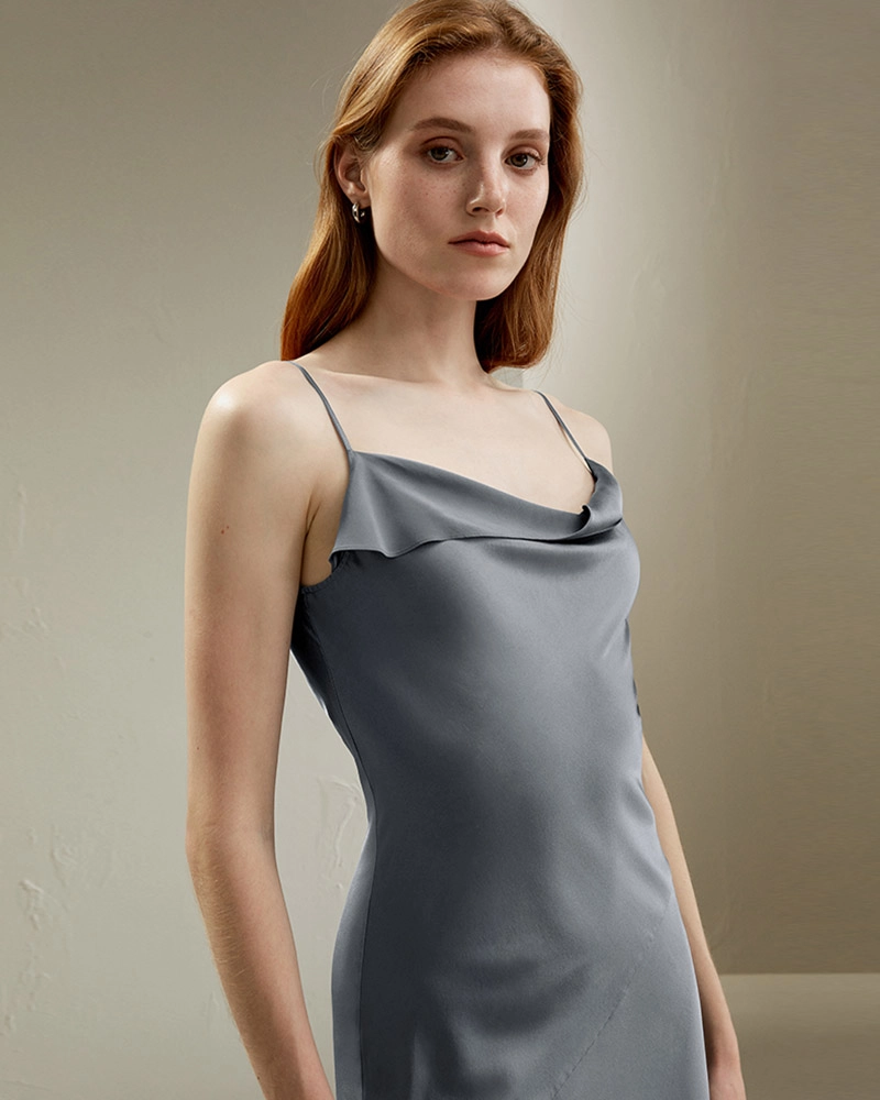 Explore exquisite Silk Slip Dresses from Dongguan Suxin, a leading Fashion Clothing Exporter. Get custom designs and premium quality.