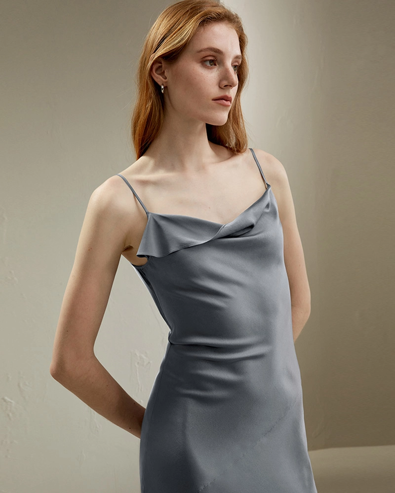Find high-quality Silk Slip Dresses at Dongguan Suxin. A trusted Fashion Clothing Exporter offering custom styles for every occasion.