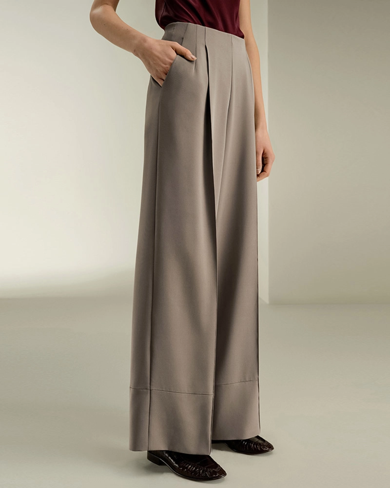 Elegant Custom Silk Long Pants for Women’s Fashion