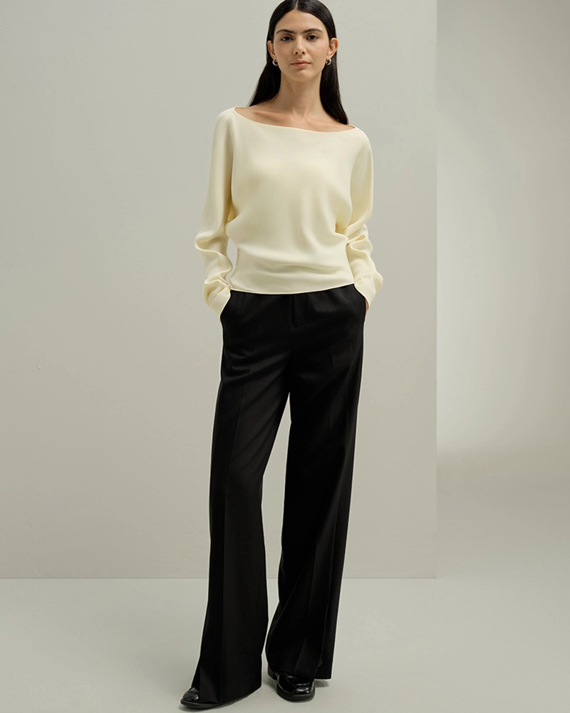 High-quality silk blouse showcasing luxurious fabric for Custom Made Clothing