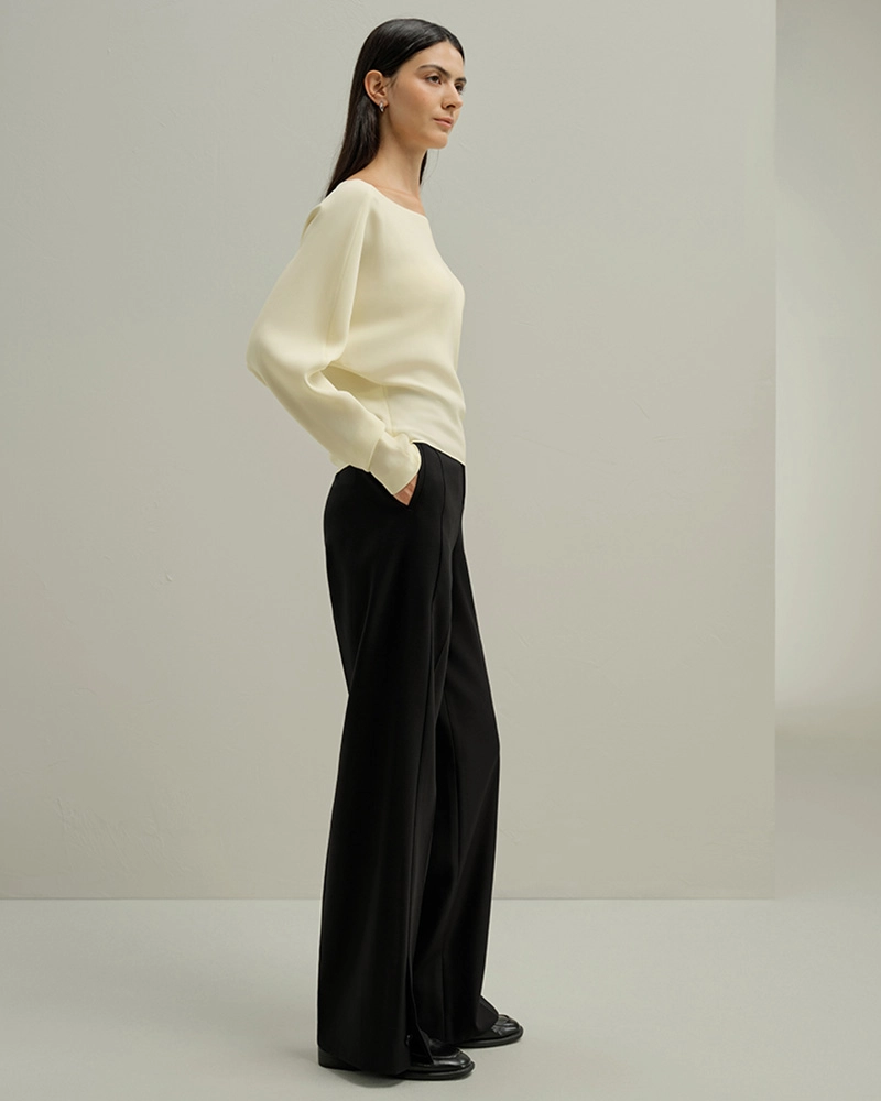 Modern silk blouse for women, designed as Custom Made Clothing