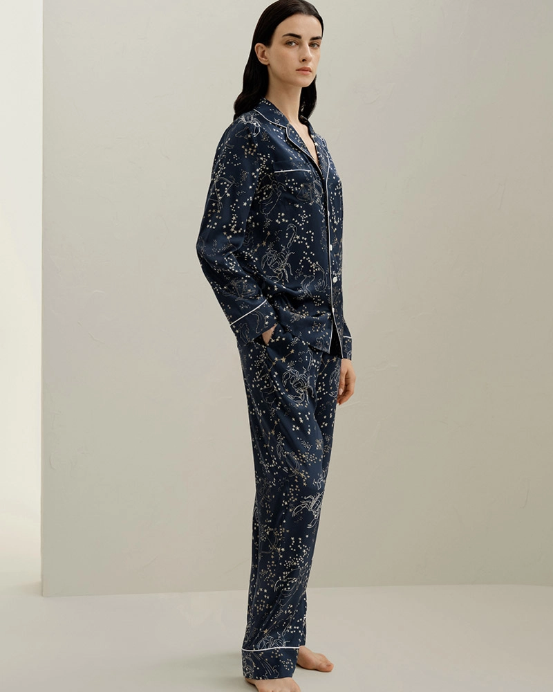 Experience the perfect fit and unmatched comfort with our custom silk printed pajama sets. Tailored just for you.